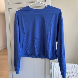 Lululemon Athletica Royal Blue Crew Neck Top